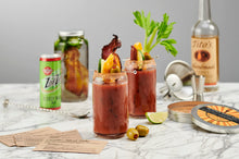 Load image into Gallery viewer, Craft Connections Co Bloody Mary Cocktail Kit includes a set of 16 oz Beer Can Shaped Glasses which are both elegant and functional
