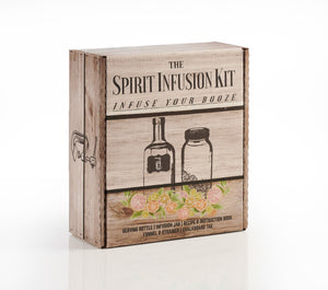 Spirit Infusion Kit by Craft Connections Co makes a great gift for anyone that enjoys infusing liquor or making unique cocktails at home.  All the tools and recipes included. 